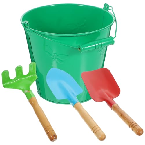 ifundom 1 Set Eiseneimer Set Kinderspielzeug Kindersandschaufeln Eiseneimer Kinderstrandspielzeug Sommerspielzeugschaufel Kinderschaufelspielzeug Kindersandeimer Sandspielzeug Graben von ifundom