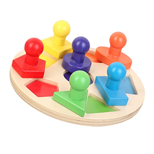 ifundom 1 Set Geometrische Formen Platten Für Intelligenzförderndes Lernspielzeug Zur Entwicklung Von Farben Und Formen Pädagogisches Holzspielzeug Für Jungen Und ädchen Ab 3 von ifundom