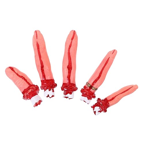 ifundom 1 Set Halloween Cosplay Gefälschte Finger Gefälschtes Blut Halloween Charms Halloween Dekorationen Outdoor Gefälschte Halloween Requisite Halloween Party Geschirr Daumen Pfoten von ifundom