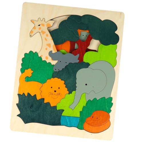 ifundom 1 Set Holz Fünfschichtiges Tier Cartoon Puzzlespielzeug Für Kleinkinder Puzzles Für Kleinkinder Kinderspielzeug Kleinkind Puzzles Kinderpuzzles Kinderpuzzles Kleinkind von ifundom