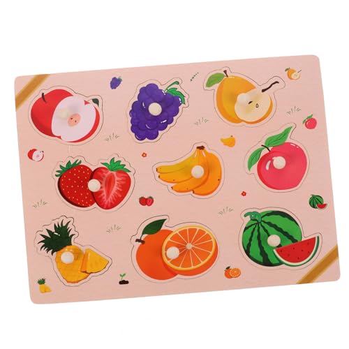 ifundom 1 Set Holz Kinderpuzzlespielzeug Kinderpuzzles Für Babys Kinderspielzeug Puzzles Für Kleinkinder Kleinkindpuzzles Holz Obstpuzzle Holzpuzzles Kinderpuzzles Alter 3–9 von ifundom