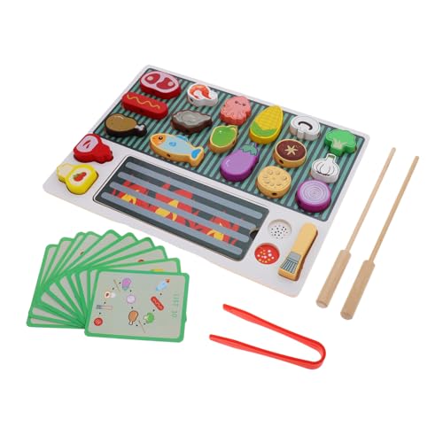 ifundom 1 Set Holz-grillspielzeug-Set Für Kinder, Rollenspiel-küchenspielzeug, Interaktives Kochspielset Für Fantasievolles Spielen, Lustige Rollenspiele Und Partygeschenke ifundom 1 Set Holz-grillspielzeug-Set Für Kinder, Rollenspiel-küchenspielzeug, Interaktives Kochspielset Für Fantasievolles Spielen, Lustige Rollenspiele Und Partygeschenke von ifundom