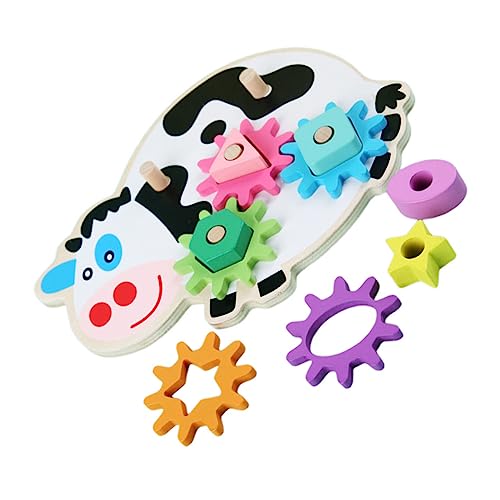 ifundom 1 Set Holzspielzeug Für Lernspielzeug Mit Zahnrädern Kuhform Pädagogisches Zur Von Form Und Farberkennung Ideales Für Feste Und Geburtstage ifundom 1 Set Holzspielzeug Für Lernspielzeug Mit Zahnrädern Kuhform Pädagogisches Zur Von Form Und Farberkennung Ideales Für Feste Und Geburtstage von ifundom