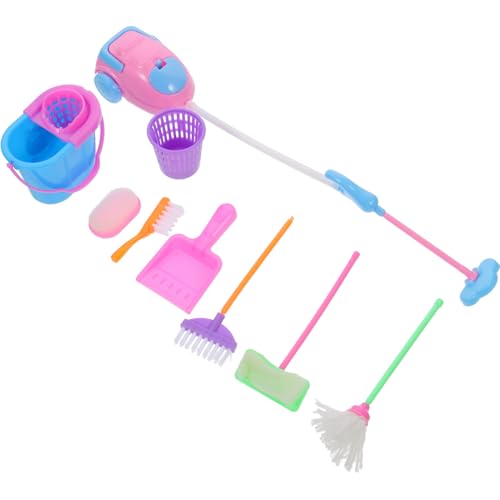 ifundom 9pcs Kinder Reinigung Werkzeuge Spielzeug Spielzeug Puppen Für Puppenhaus Mini von ifundom