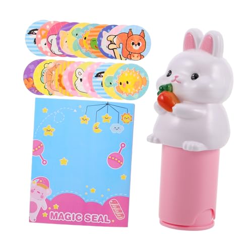 ifundom 1 Set Jungen Und Mädchen Aufkleber Stempel Spielzeug Bunny Form Cartoon Aufkleber Stamper Für Handwerk von ifundom