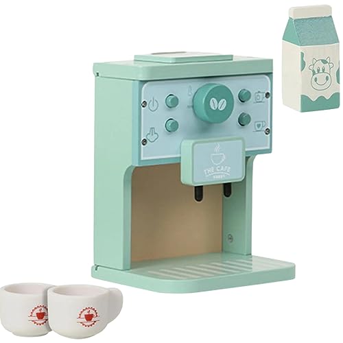 ifundom 1 Set Kaffeemaschine Mini Kaffeemaschine Geburtstag Spielküche Zubehör Kaffeemaschine Für Puppenhaus Holz von ifundom