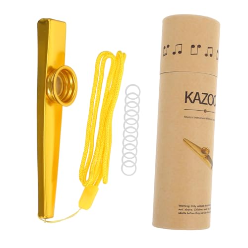 ifundom 1 Set Kazoo Musikinstrument Metall Kazoo Professionelles Kazoo Mit Flötenmembranen von ifundom