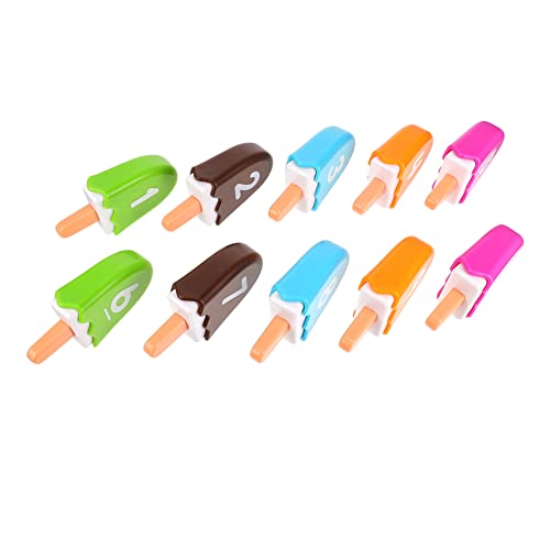 ifundom 1 Set Kinder Lernnummern Spielzeug Bunte Popsicle Matching Spielzeug (sortierte Farbe) von ifundom