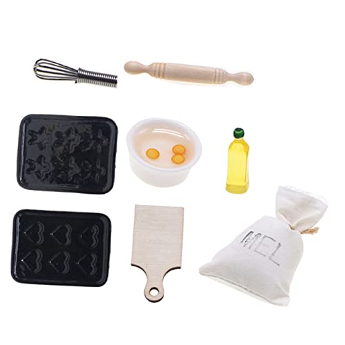 ifundom 1 Set Kinder Mini Backen Spielzeug Mini Backen Werkzeuge Simulation Backwerkzeuge Mini Backvorräte von ifundom