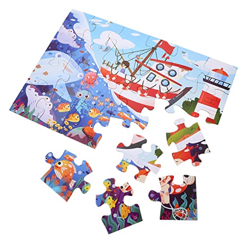 1 Satz kinderpuzzle Kinderspielzeug für Mädchen Junge Spielzeug Kinder rätsel Spielzeuge Puzzle-Spielzeug für die frühe Bildung pädagogisches Puzzle-Spielzeug Papier Geschenk von ifundom