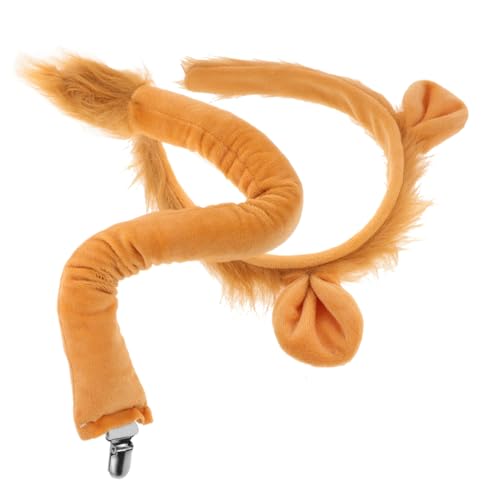 ifundom Löwenschwanz- Und Stirnband-Set Pelziges Tierkostümmaterial Ideal Für Halloween von ifundom