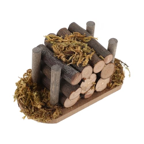 ifundom Mini-gartenszene Miniatur Brennholzstapel Puppenhaus Top of Cabinet Brennholz Mini von ifundom