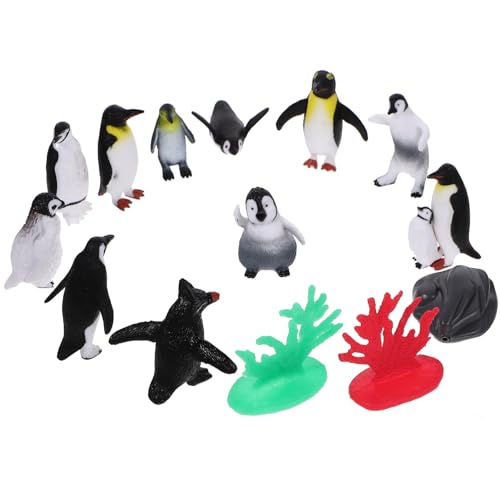 ifundom 1 Set Mini Kunststoff Tiere Kunststoff Pinguin Statuen Pinguin Pinguin Modelle von ifundom