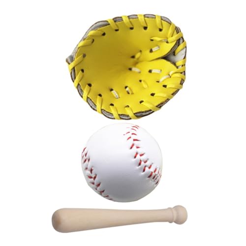 ifundom Puppenhaus Baseball Spielzeug Set Miniatur Baseballschläger Basteldekor ifundom Puppenhaus Baseball Spielzeug Set Miniatur Baseballschläger Basteldekor von ifundom