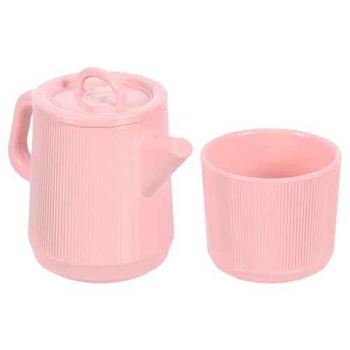 ifundom 1 Set Miniatur-Teeservice: Puppenhaus-Dekoration und Zubehör – Kleine und Kaffeetasse aus Legierung – Miniatur-Dekor-Küchenspielzeug von ifundom
