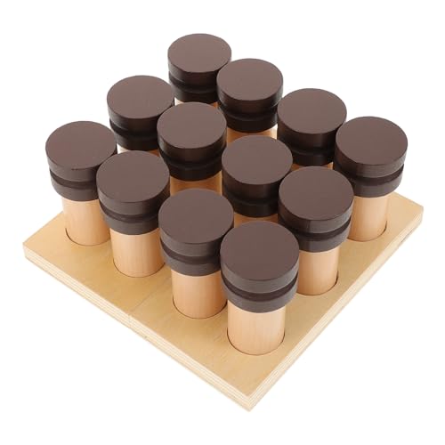 ifundom 1 Set Olfaktorischen Eimer Für Für Babys Sensorischen Montessori Sensorischen Montessori Ausbildung Geruch Sinn Flasche Olfaktorischen Holz von ifundom