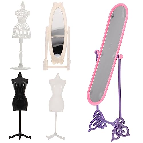 ifundom 1 Set Puppen Ankleidepuppen Ausstellungsständer Set Puppen Ausstellungsständer Schaufensterpuppenhalter Körper Puppenkleiderständer Puppenkleiderständer Puppenkleiderständer von ifundom