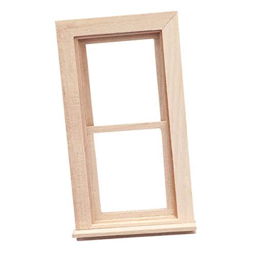 ifundom 1 Set Puppenhaus Holztüren Und Fenster Kinderspielzeug Ornamente Für Mini DIY Fenstermodell Puppenfenster Puppenhausmöbel Puppenhausfenster Mini Fenster Kinderbedarf von ifundom