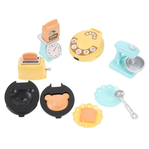 ifundom 1 Set Puppenhaus Küchenrequisiten Kleine Häuser Kleines Mini Hausmodelle Mini Puppenhauszubehör Küchengeschirr Spielzubehör Miniatur Szenendekor Kunststoff von ifundom