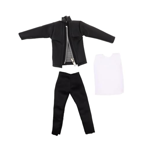 ifundom 1 Set Puppenkleidungsset Trendige Pu Jacke Und Hose Für 30 cm Große Jungenpuppen Realistischer Bräutigamanzug Für Rollenspiele Und Besondere Anlässe ifundom 1 Set Puppenkleidungsset Trendige Pu Jacke Und Hose Für 30 cm Große Jungenpuppen Realistischer Bräutigamanzug Für Rollenspiele Und Besondere Anlässe von ifundom