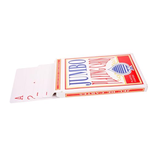 ifundom 1 Set Riesige 6 X Lustige Brettspiel Pokerkarten Übergroße Poker Requisitenkarten Für Trick Tricks Requisiten Trickbrett Geschenk Tischkarten Unterhaltsame Karten von ifundom