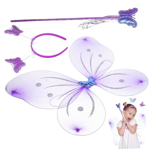 ifundom 1 Set Schmetterlingskostü Flügel Für ädchen Schmetterlings Antenne Haarband Und Prinzessinnen Zauberstab Für Geburtstagsfeiern Und Halloween Kostüme Aus ifundom 1 Set Schmetterlingskostü Flügel Für ädchen Schmetterlings Antenne Haarband Und Prinzessinnen Zauberstab Für Geburtstagsfeiern Und Halloween Kostüme Aus von ifundom