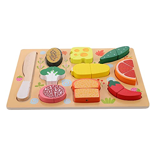 ifundom Schneidespielzeug Für Jungen Und Mädchen 1 Set Spielset Mit Lebensmittelzubereitung Schneidespielzeug Aus Holz Spielküchenspielzeug Für Kleinkinder von ifundom