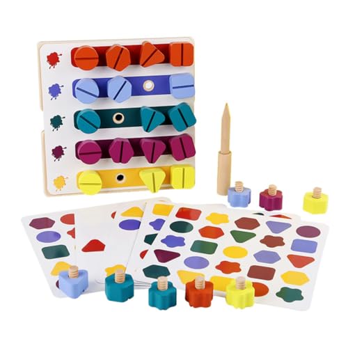 ifundom Schraubbrett 1 Set Lernspielzeug Für Jungen Und Mädchen Formerkennungsspielzeug Mutterninstallationsspielzeug Handpoliertes Holzspielzeug Intelligenz Für Jungen Und Mädchen ifundom Schraubbrett 1 Set Lernspielzeug Für Jungen Und Mädchen Formerkennungsspielzeug Mutterninstallationsspielzeug Handpoliertes Holzspielzeug Intelligenz Für Jungen Und Mädchen von ifundom