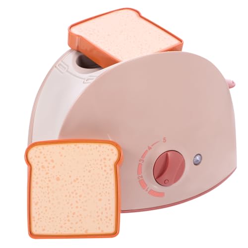 ifundom 1 Set Simulation Elektrisches Rollenspiel Küchenspielzeug Toaster Toaster Simulation Brotbackautomat Gefälschtes Toaster Küche Brotbackautomat Kunststoff Rosa von ifundom