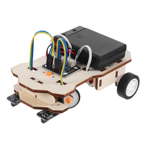 ifundom 1 Set Stem DIY Line Following Car Kit Für Pädagogisches Wissenschaftliches Experimentierspielzeug Bauen Sie Ihr Eigenes Elektrisches Modell Rc Auto Für Familienaktivitäten von ifundom