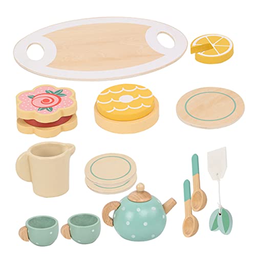 ifundom Holz Tee-Party-Set Für Jungen Und Mädchen Pretend Play Tee-Sets Pädagogisches Jungen Und Mädchen Spielzeug ifundom Holz Tee-Party-Set Für Jungen Und Mädchen Pretend Play Tee-Sets Pädagogisches Jungen Und Mädchen Spielzeug von ifundom