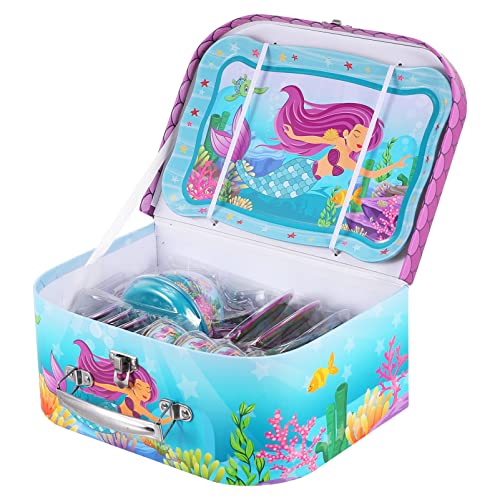 ifundom Teeparty-Set Für Kinder Rollenspiel Reinigungsset Teeservice-Spielzeug Kinderspielhaus-Spielzeug Lustiges Teeservice-Spielzeug von ifundom