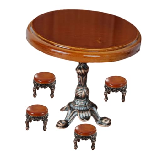 ifundom 1 Set Vintage Puppenhauszubehör Wohndekor Puppenhaus Puppenhaus Wohnaccessoires Puppenmöbel Puppenzubehör Holz Mini Hausmöbel Mini Tisch Legierung ifundom 1 Set Vintage Puppenhauszubehör Wohndekor Puppenhaus Puppenhaus Wohnaccessoires Puppenmöbel Puppenzubehör Holz Mini Hausmöbel Mini Tisch Legierung von ifundom