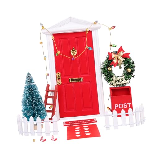 ifundom Rotes Weihnachtsdekorationsset Für Puppenhaus Miniatur-Weihnachtsbaum Frohe Weihnachten Puppenhaus-zubehör ifundom Rotes Weihnachtsdekorationsset Für Puppenhaus Miniatur-Weihnachtsbaum Frohe Weihnachten Puppenhaus-zubehör von ifundom