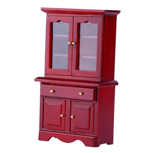 ifundom 1 Stück Bücherregal-Modell für kinderspielzeug holzschrank Miniatur -Schlafzimmermöbel Minischrank spielzeugschrank selber Bauen mini Modell Schrank Bambus Brown von ifundom