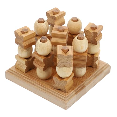ifundom 1 Stück Dreidimensionale Zehe Kind Bambus Schach Kinder Sudoku Schach Intelligenz Spielzeug Intelligenz Spielzeug Schach Stapelspielzeug Bambus Sudoku Spielzeug Logik Training von ifundom