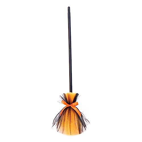 ifundom 1 Stück Halloween Hexenbesen Kostüm hausgemacht Hexenzubehör unter Halloween Costume Halloween Kleidung Halloween -Dekorationen Halloween-Performance-Requisite Tuch Orange von ifundom