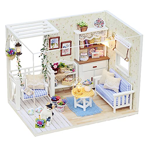 ifundom DIY Miniaturhaus Handgemachtes Kreatives Holzmodell Für Fantasievolles Spielen Bastelprojekte Und Familienaktivitäten Sicher Und Einfach Zusammenzubauen ifundom DIY Miniaturhaus Handgemachtes Kreatives Holzmodell Für Fantasievolles Spielen Bastelprojekte Und Familienaktivitäten Sicher Und Einfach Zusammenzubauen von ifundom