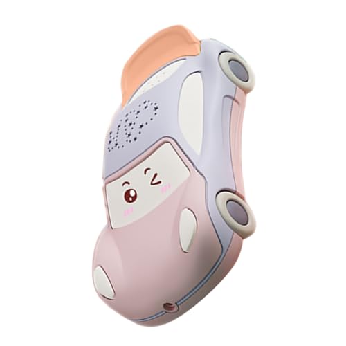 ifundom 1 Stück Musikbeleuchtungsgeschichte Maschine Telefon kindernachtlichtlicht - musikspielzeug Handyspielzeug für Cartoon-Auto-Design- Rosa von ifundom