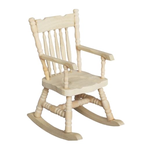 ifundom Mini- -zubehör Schaukelstuhl Holzspielzeug Robust Stilvoll Für Die Fantasie Von Jungen Und Mädchen ifundom Mini- -zubehör Schaukelstuhl Holzspielzeug Robust Stilvoll Für Die Fantasie Von Jungen Und Mädchen von ifundom