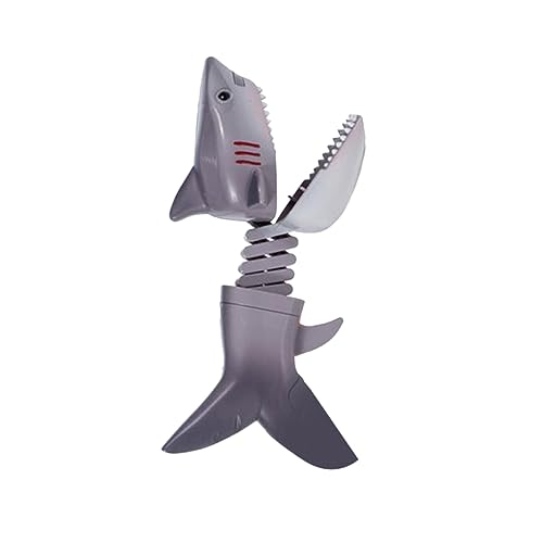 ifundom 1 Stück Realistischer Hai Kopf Einziehbarer Faustschütze Dinosaurier Hai Greifer Hai Kopf Puppe Tierpuppen Kinder Ostern Party Gastgeschenke Spielzeug Kind Mini von ifundom