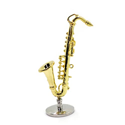 ifundom 1 Stück Saxophon kinderspielzeug für wohnungseinrichtung Home Decoration wohnraumdeko Instrumentendekor Kinderinstrument Mini-Instrument Golden von ifundom