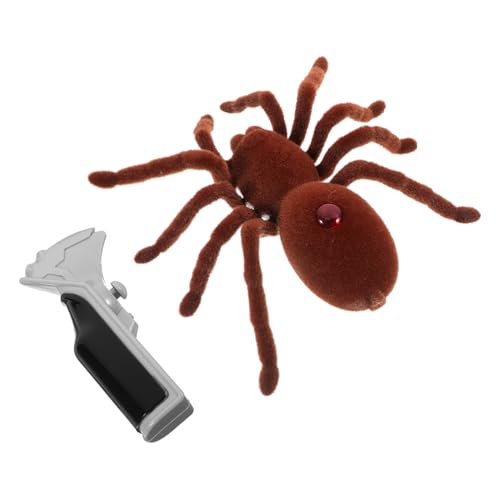 ifundom 1 Stück Simulation Spinnenspielzeug kidna spielwaren mockin laufstall The Present Edith Eger spielzeuge spinnenfänger Halloween-Spinnendekoration Light Brown von ifundom