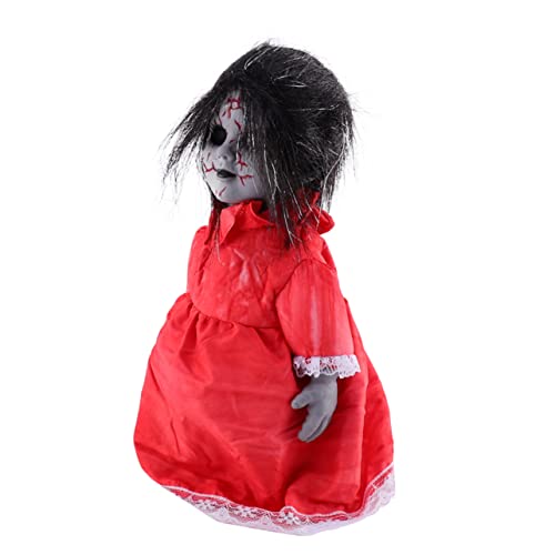 ifundom 1 Stück Sprachaktivierte Induktions-laufpuppe Zombie Halloween -Dekorationen Halloween-Spaziergang Halloween- Halloween-deko-stütze Animatronik Verfolgt Plastik von ifundom