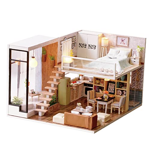 ifundom 1 Stück Wohnung selber Bauen bastelset basteln für bastelmaterial für Crafts for Kinderhandwerk Szene Miniatur DIY Wohnung Kabinenmodell von ifundom