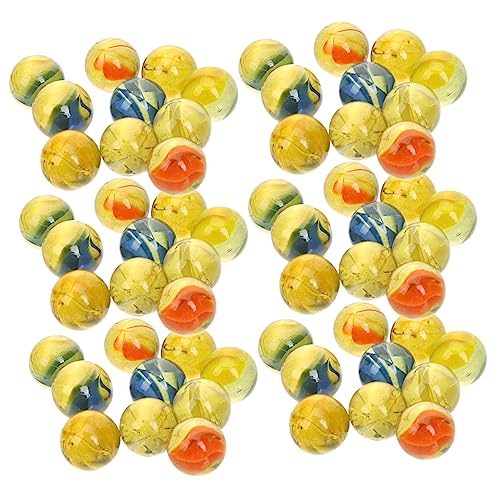 ifundom 1 Eier aus Marmor Glas Domino-Zug-Spielzeug Ornament Kinderspielzeug Murmeln für Kinder im Alter von 4-8 Jahren dekorative Murmeln Mini schmücken Zubehör Vase Dekorationen von ifundom