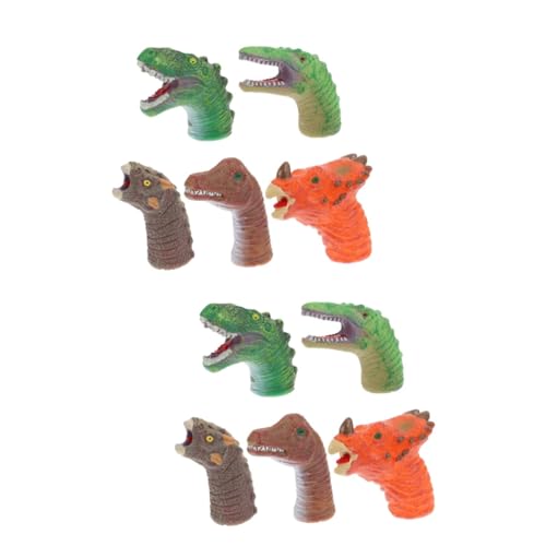 ifundom 10 STK Handpuppenspielzeug Dinosaurier Handpuppen Puzzle-Spielzeug interaktives Spielzeug Party zubehör Kinder Babyspielzeug Spielzeuge Fingerspielzeug Fingerpuppen Daumen Werkzeug von ifundom
