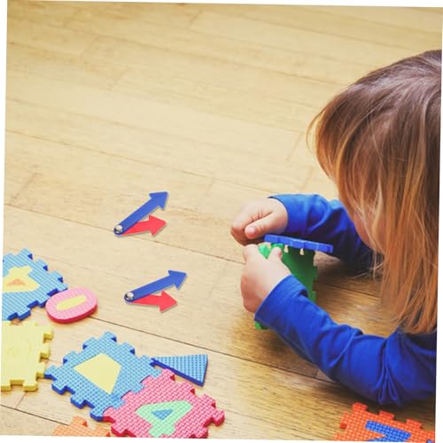 ifundom 10 Sätze Teiliges Kunststoff Uhrzeiger Lernspielzeug für Rote Stunden und Blaue Minutenzeiger Robustes Plastik für Schule Zuhause Unterricht und DIY Basteln zur Uhrzeit Erklärung von ifundom