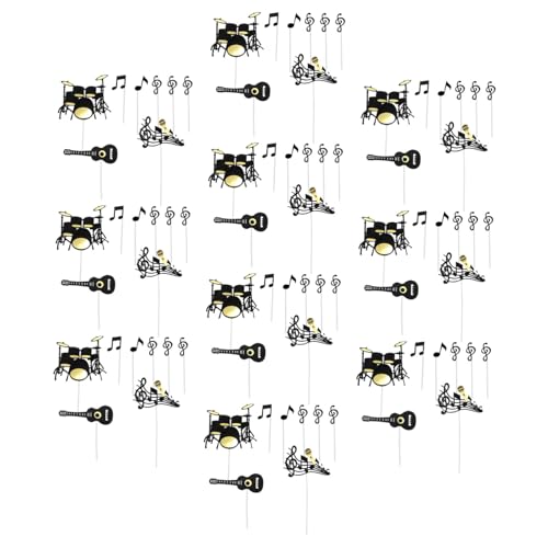 ifundom 10 Sätze Teiliges Musik Cake Topper mit Gitarrenform Detailreiche Geburtstagstorten-deko für Musikfans Vielseitig für Geburtstagsfeiern Jubiläen und Themenpartys Einfache Anwendung ifundom 10 Sätze Teiliges Musik Cake Topper mit Gitarrenform Detailreiche Geburtstagstorten-deko für Musikfans Vielseitig für Geburtstagsfeiern Jubiläen und Themenpartys Einfache Anwendung von ifundom