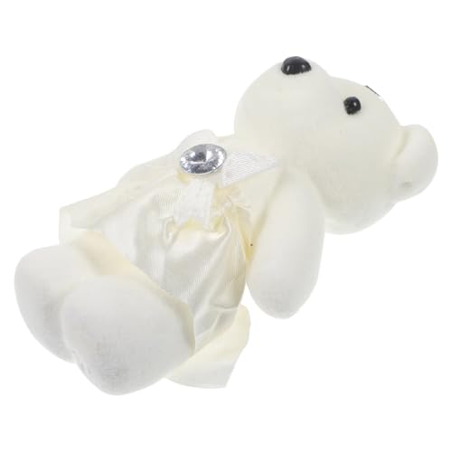 ifundom 10 Stücke Bär Puppe Stofftier Dekorationen Für Hochzeit Auto Bouquet Plüsch Bär Spielzeug Puppe Stofftier von ifundom